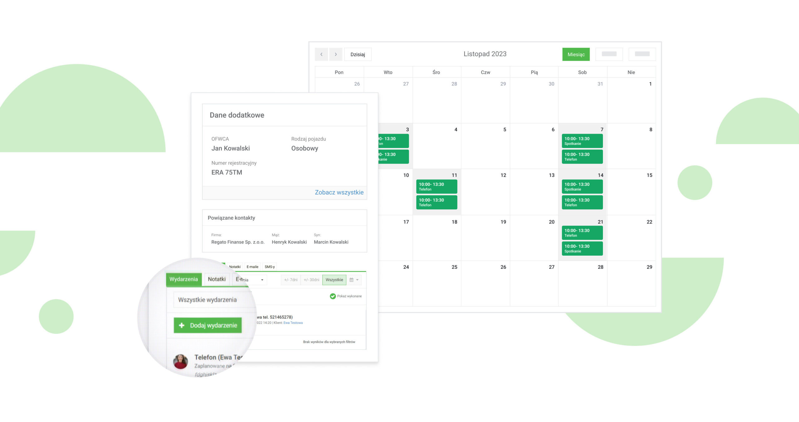 3 najważniejsze funkcje CRM dla firm Kalendarz i przypomnienia o zaplanowanych zadaniach