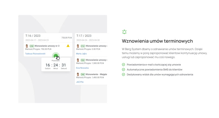 Nowe statystyki wznowień w Berg System