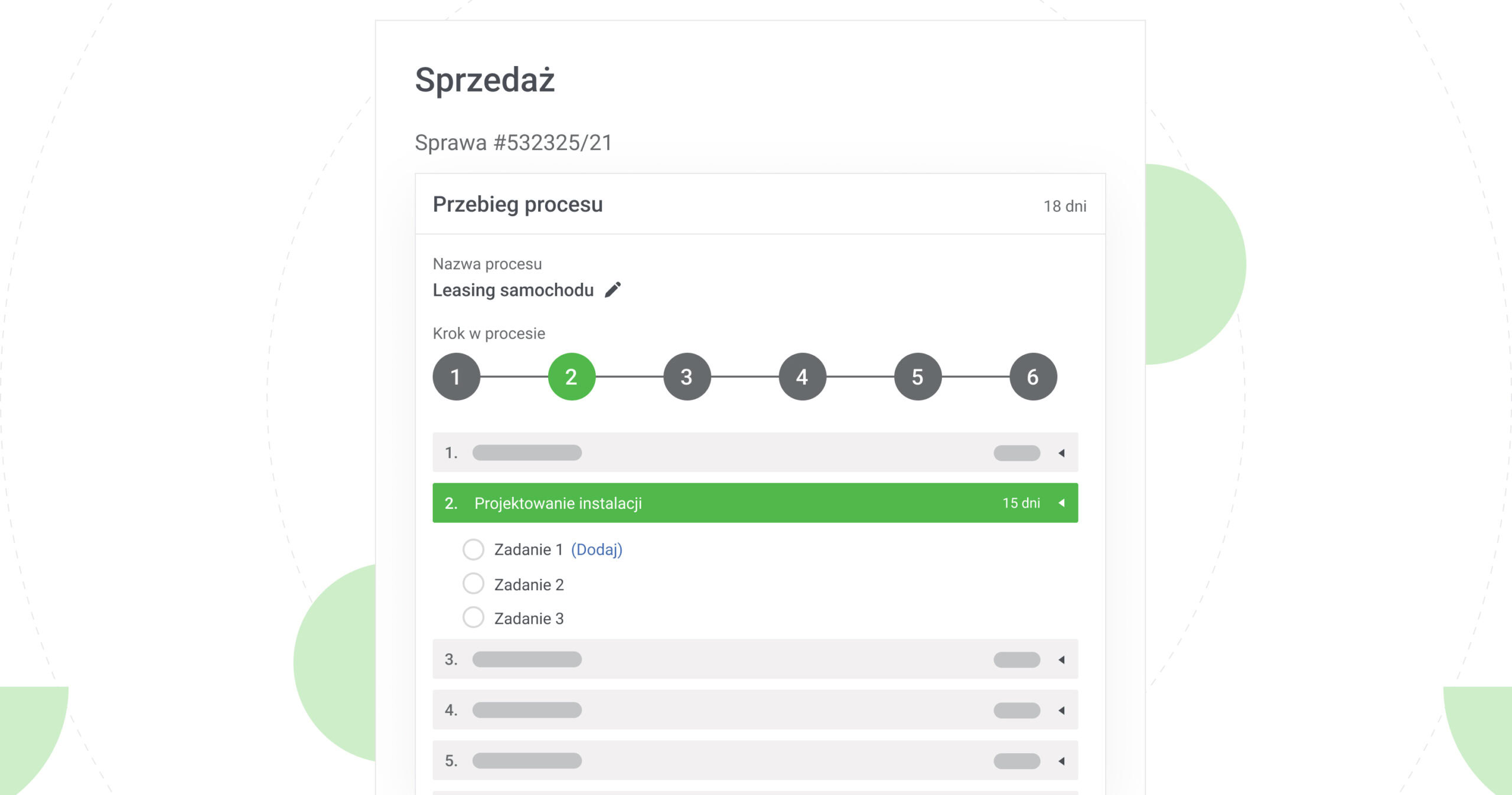 Pytania i zadania przed wyborem systemu CRM Proces sprzedaży - zadania